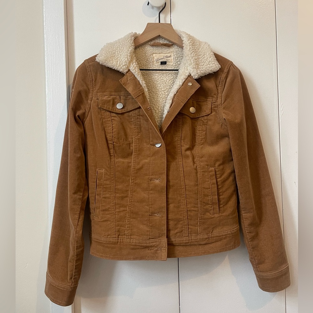 Universal Thread Brown Corduroy Sherpa Jacket